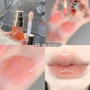 Fruity Crystal Jelly Lip Oil Hydrating Plumping Lip Coat for Lipstick Clear Lip Plumper Serum Tint Lips Care Makeup Cosmetic