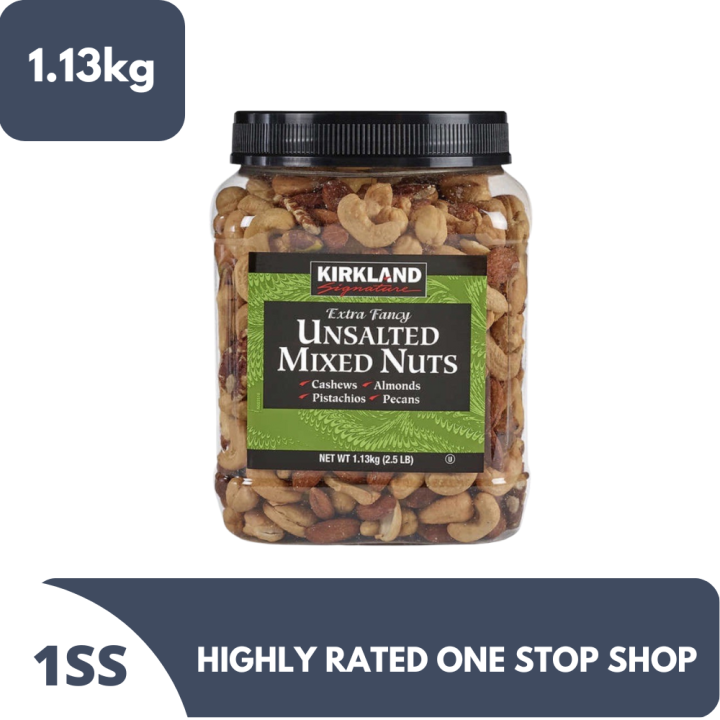 Kirkland Signature Unsalted Mixed Nuts 1.13kg Lazada PH