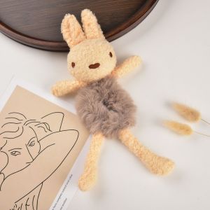 Ikat Rambut Boneka Beruang Scrunchie Bulu Korea Plush Bear Fluffy Faux Fur Ball Scrunchies IBB001