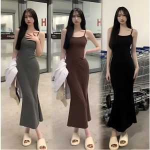 Dress Panjang Tank-top tali spaggheti / Dress party / Longdress Terbaru Bahan spandeks / Dress Maxi