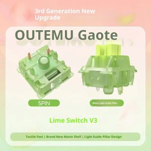 Gott mute V3 peach shaft lime shaft V3 customized mechanical keyboard hot plug DIY key switch
