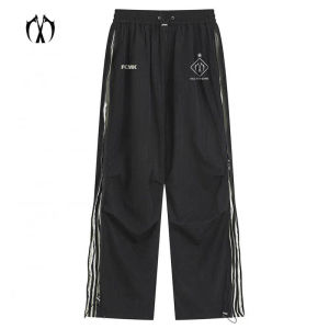 กางเกงขาสั้นออกกำลังกายกีฬาสุดฮิปสเตอร์ลาย MIRACLE KILL กางเกงบาสเกตบอลกางเกงลำลองของผู้ชาย