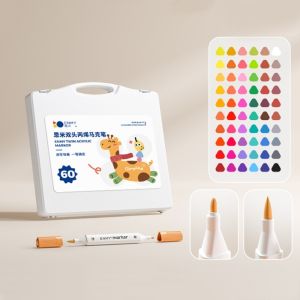 GIORGIONE Archival Ink 24/36/48/60/80 Colors Art Marker Pens Hook Liner Fineliner Drawing Dual Tip Brush Acrylic Paint Marker Signature Pen Coloring Child Painting Graffiti Pens Artists