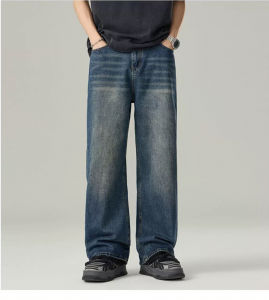 ManStyle-a Baggy Jeans Korean Style Jeans pants for Men straight cut Mens denim pants for men wide leg pants comfortable pants
