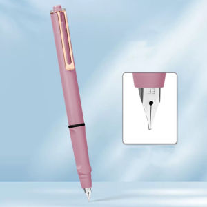 WEIYA Retractable Press Type Fountain Pen Color Pen Body Notched Ink Pen 0.38mm Calligraphy Practice Writing Pen Students