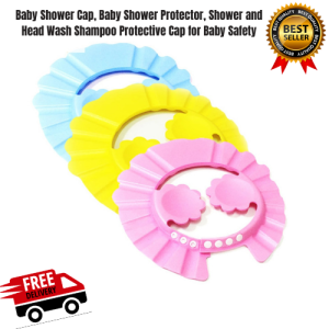 Baby Shower Cap Baby Shower Protector Shower and Head Wash Shampoo Protective Cap for Baby Safety