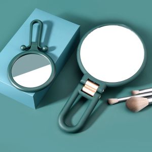 PTK52 Dormitory Portable Double Sided Makeup Tool Women Girls Vanity Mirror Magnification Mirror Gift for her  Cosmetic Mirror Folding Stand Mirror Travel Accessories Magnifying Makeup Mirror