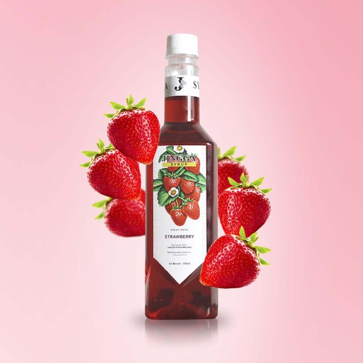 Strawberry Syrup 750 ml JS Sirup Stroberi Untuk Coffee