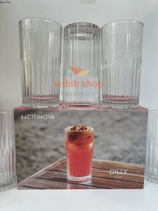 Set Gelas Minum Elegan Citinova Dilly Transparan 6 Pcs 410 ml