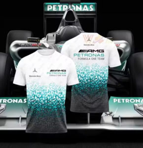 2025 Quick-drying T-shirt F1 racing-Benz printed motorcycle comfortable short-sleeved t-shirt