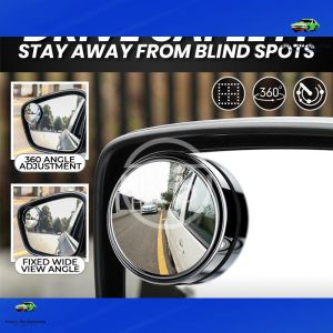 360 Car Rotatable Blindspot MirrorWide Angle Round Convex Vehicle Side
