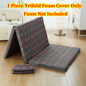 Trifold Foam Cover with Zipper 2 Inches Thickness Foam Cover Bed Protector Foam not Included