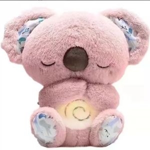 Breathing Koala Baby Soothing Koala Plush Doll With Light and Music Baby Sleeping Companion Toy