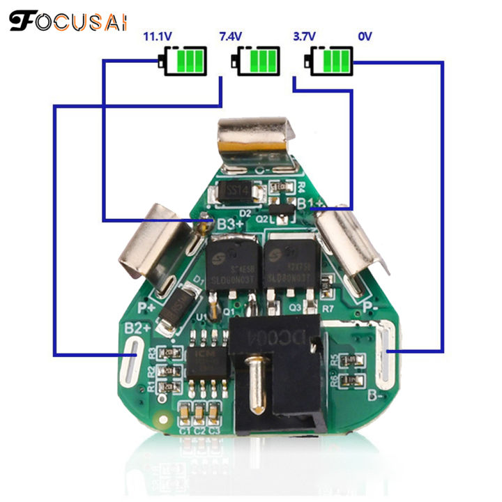 Jual Papan Pelindung Poop 7s Power Balancer Pcb 18650 20 / 40 / 60a Di