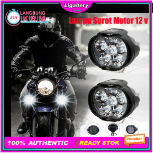 [100% Terang] 1Pcs Lampu Tembak Sorot Led Spion Motor Work Light Cree 6 Mata 6 Watt 12v Lampu Motor
