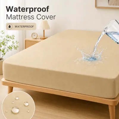 CASA Raya Tilam Mattress Kids Mattress Waterproof Bedsheet Mattress Protector Cover Foldable Bed Sheet Protector King Queen Super Single Single
