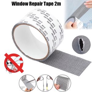 2m Window Screen Repair Tape Kit Door Window Patch Tape Strong Adhesive Long Lasting Fiberglass Repair