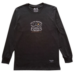 Anyway Kaos Panjang "Lets Go" Dark Grey 675