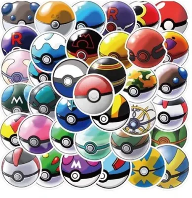 [SG Ready Stock] Pokemon Waterproof Stickers PVC Vinyl Plastic Children Birthday Gift Cartoon Kids Phone Luggage Laptop ipad Water Bottle Helmet