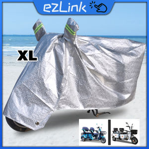 1Pcs XL Silver Water Repellant Tricycle Cover 3 Wheels With Roof For Tricycle