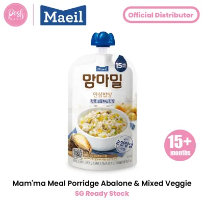[Bundle Deal of 6] Maeil Mamma Meal Scallop and Tofu porridge/ Abalone & Mixed Veggies