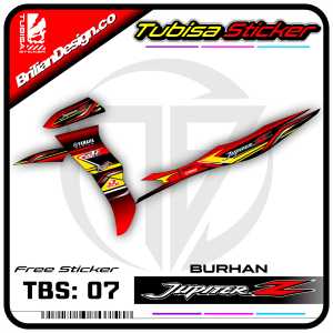 Sticker Striping Variasi Jupiter Z Burung Hantu - Stiker Striping Motor Jupiter Z. TBS.07
