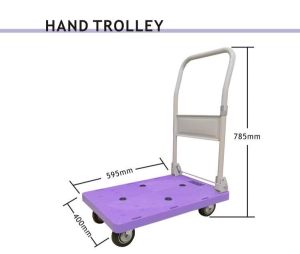 {Ready Stock in SG} Daily Use Foldable Hand Trolley Loading Weight 120kg With Mute wheels Installed Trolley {Local Seller Free Delivery}