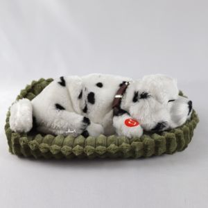 LZHDP MALL Breathing Dog Sleeping Dog Toy Plush Realistic Pet Plush Doll Animal Home Furnishings Simulation Fur Dog Stuffed Toy Children