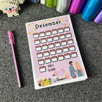 12 Lembar Amplop Savings Challenge 30 Days Tantangan Menabung 30 Hari Selama 1 Tahun