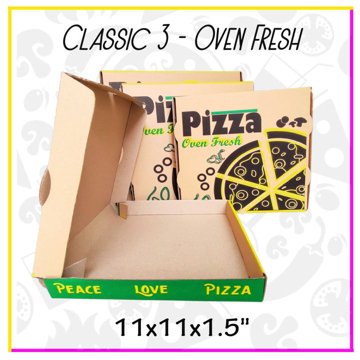 Rezensionen Für Fresh Döner & Pizza Pizza Box Corrugated / C3 - 11 Oven Fresh / 1 bundle 50 pcs. / Pizza