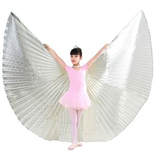 BESTOUR Party Festival Oriental Egyptian Clothing Prop Isis Wings With Sticks Belly Dance Wings Performance Costume