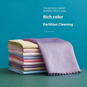 Khăn lau Microfiber cho nhà bếp và kính siêu thấm và không có xơ