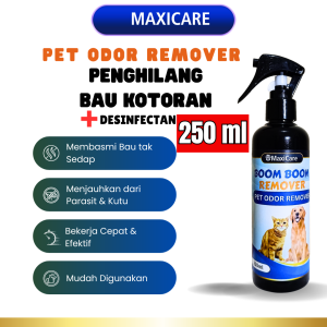 PENGHILANG BAU KOTORAN KUCING ANJING PENGHILANG BAU KOTORAN HEWAN - BOOMBOOM PET ODOR REMOVER PEWANGI KANDANG KUCING PASIR KUCING PENGHILANG BAU PIPIS KUCING