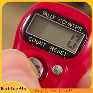 Butterfly เข็มทิศแบบนับจำนวนนิ้ว LED อิเล็กทรอนิกส์แบบใช้มือถือนับจำนวนแบบคลิกเกอร์วงแหวนนับ