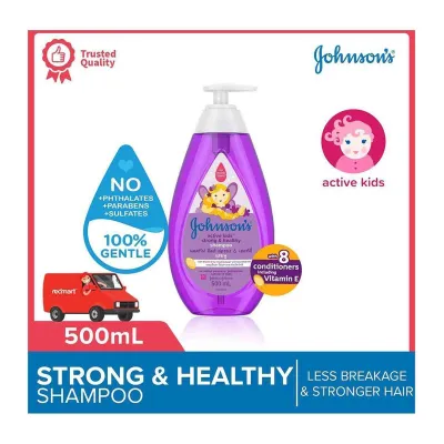 Johnsons Baby Active Kids Strong And Healthy Shampoo 500ML