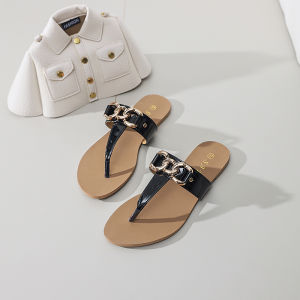 【Today discount】SAK Korean Style Casual Flat Slippers For Women Summer Open Toe Slip-Ons Autumn New Trendy Sandals Fashionable Style Clip Toe FlatAK-13