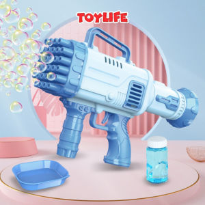 Đồ chơi súng bắn bong bóng 32 nòng cho bé súng phun bong bóng 32 lỗ cầm tay tặng kèm bình 50ml máy bắn bong bóng TOYLIFE