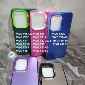 VIVO V25 5G V25E Y01 Y01A Y15S Y16 Y21 Y21S Y22 2022 Y27 4G Y27 5G Y27S Y28 4G Y35 Y36 4G Y36 5G CASE HARDCASE HYBRID IMD PLATING HOLOGRAM