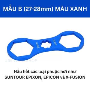 [TOOPRE] Cờ lê tháo lắp nắp phuộc trước xe đạp leo núi (MTB) đủ 2 màu xanh và đỏ