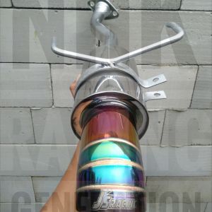 KNALPOT JS RACING BOLT ON PEMASANGAN BAUT BRIO YARIS JAZZ ERTIGA XPANDER MOBILIO HONDA CITY HRV BRV