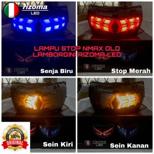 Lampu Stoplamp LED Nmax Old Model Lamborghini Original Rizoma - Biru