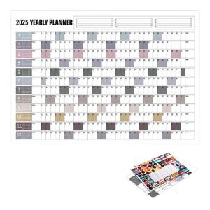 2025 Yearly Planner 2025 Home Wall Calendar 74x52cm 2025 Full Year to View Calendar Home Office Work Organizers Planner