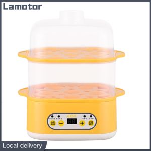 [Vktech] Maternity Supplements Egg Steamer 200W Double Layer 12 Eggs Capacity Auto Shut-Off for Convenient Breakfast Preparation