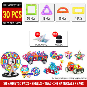 Big Size Magnetic Bricks Building Blocks Set Constructor Games Magnet Designer Magnetic Tiles Educational Toys for Children