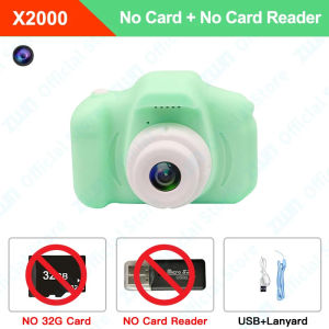 ZWN small digital camera for kids X2000 toys can take high definition video shooting outdoor small camera SLR baby toy with TF memory card