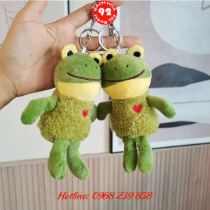 Móc khóa Êch cốm anime cute hoạt hình cute dễ thương gấu bông phụ kiện túi xách trang trí treo chìa khóa otocặp sach