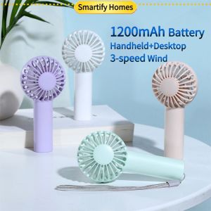 Portable Mini Handheld Fan USB Charge 6H Cooling Handheld Desktop Small cooling equipment For Desk Travel Outdoor