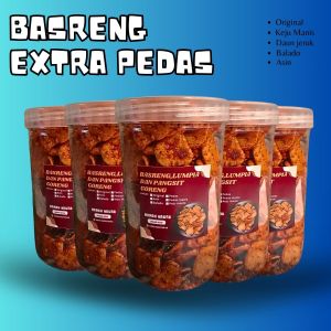 KERIPIK BASRENG PEDAS DAUN JERUK ISI 300 GRAM