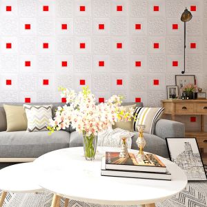 Baru Wallpaper 3D Brick Foam Wallpaper Batik 70*70cm