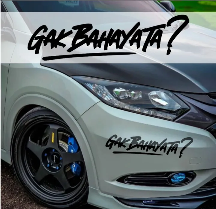 Ga Wajar Sticker stiker bamper mobil stiker gak bahaya ta JDM | Lazada Indonesia